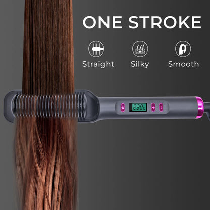 Electric Hot Comb Straight Hair Straightener Brush