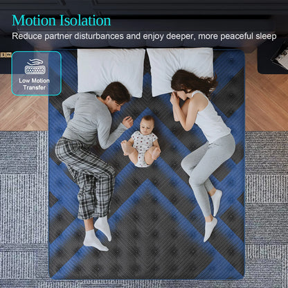 12 Inch Gel Memory Foam Hybrid Pocket Spring Mattress