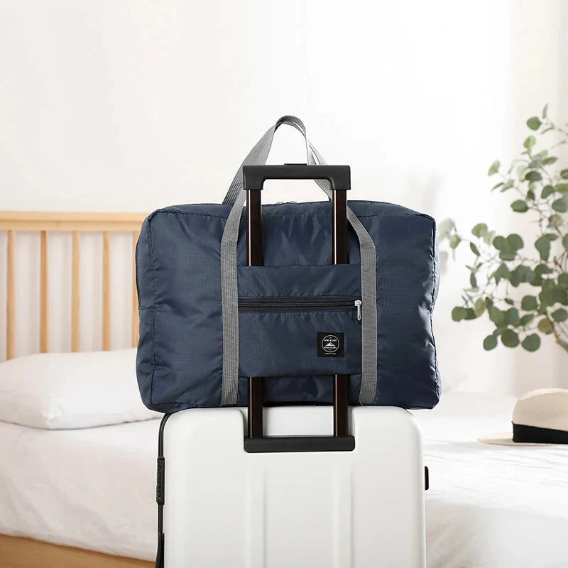 Foldable Nylon Travel Duffel Bag for Women and Girls