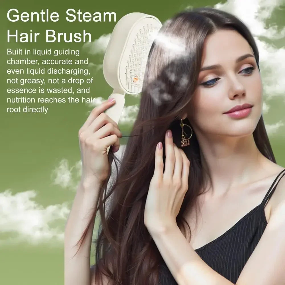 Electric Steam Hair Brush with USB-C Charging