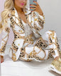 Paisley Butterfly Blazer Suit and Pants Set for Women