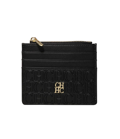 CH Women's Zipper Wallet with Letter Decoration