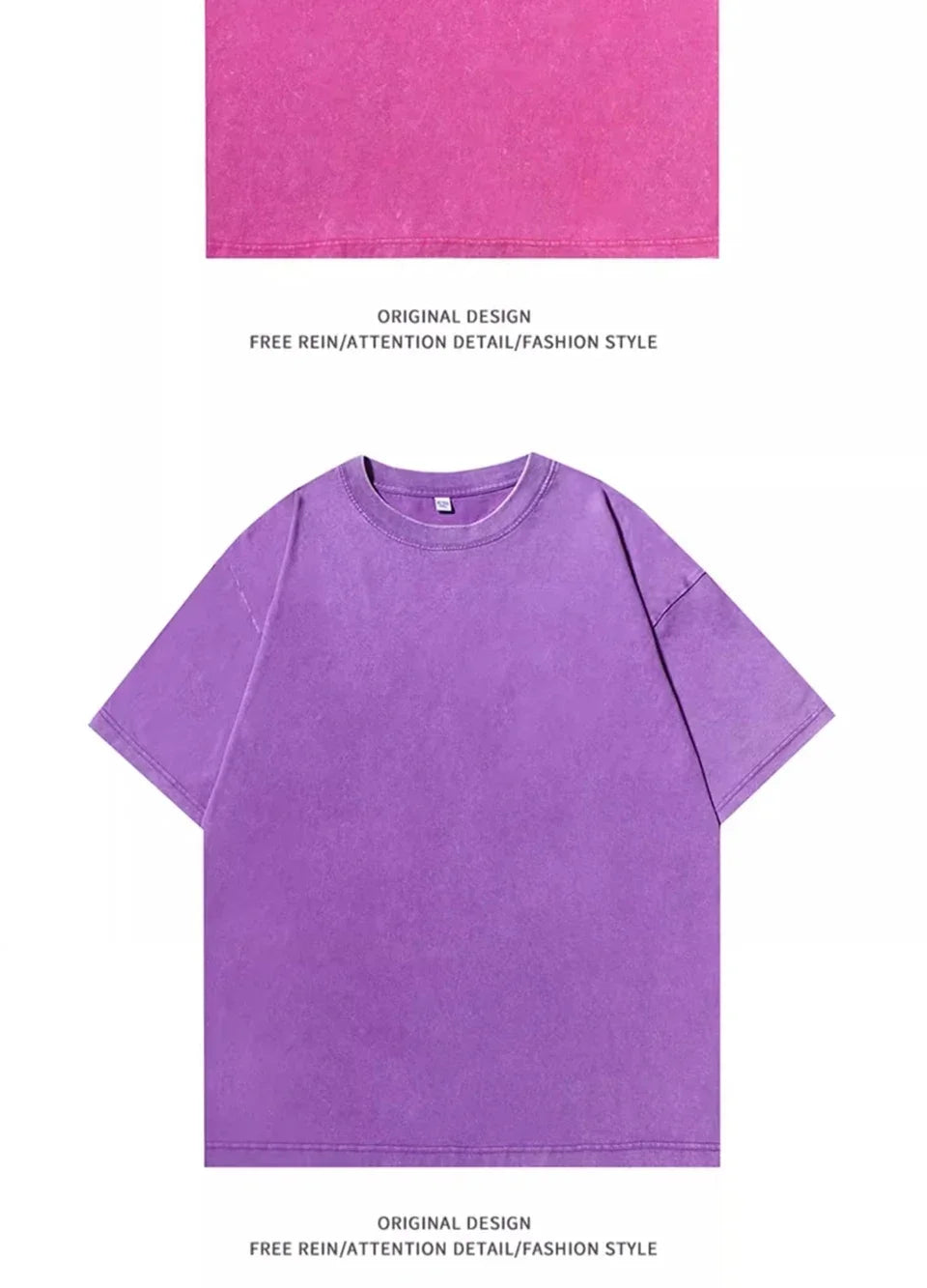 American Style Retro Heavyweight Cotton T-Shirt