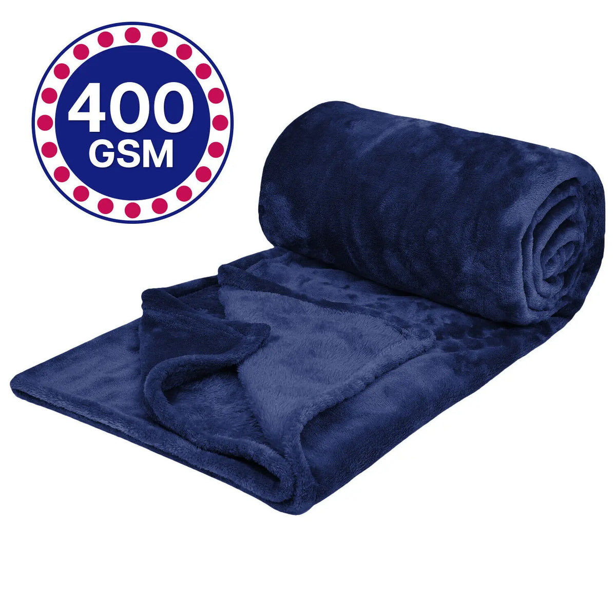 Solid Fleece Blanket for Couch and Bed, Super Soft Plush
