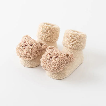 Cute Cartoon Bear Cotton Baby Socks for Toddlers