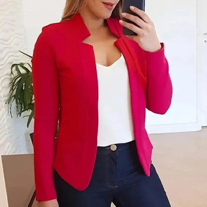 Women Blazer Jacket Long Sleeve Thin Coat
