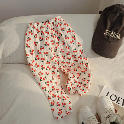 Children's Summer Anti-Mosquito Pants Thin Polyester
