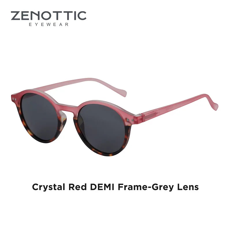 ZENOTTIC Retro Circular Polarized Sunglasses S Size