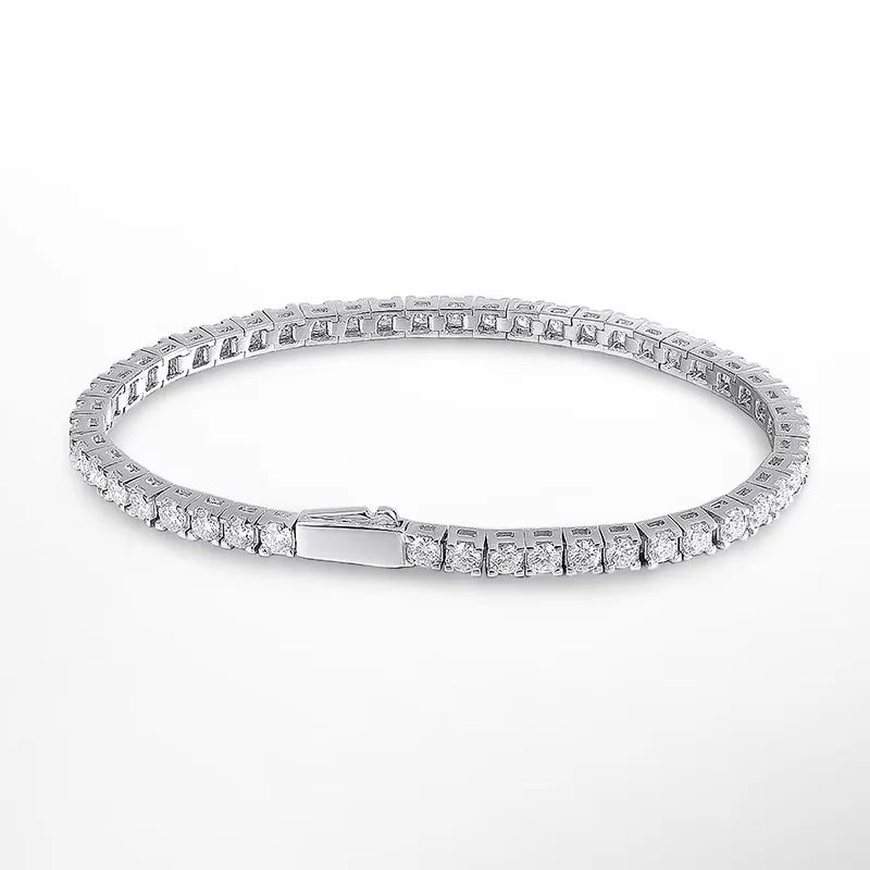Moissanite Tennis Bracelet in 925 Sterling Silver