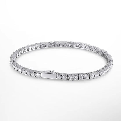 Moissanite Tennis Bracelet in 925 Sterling Silver