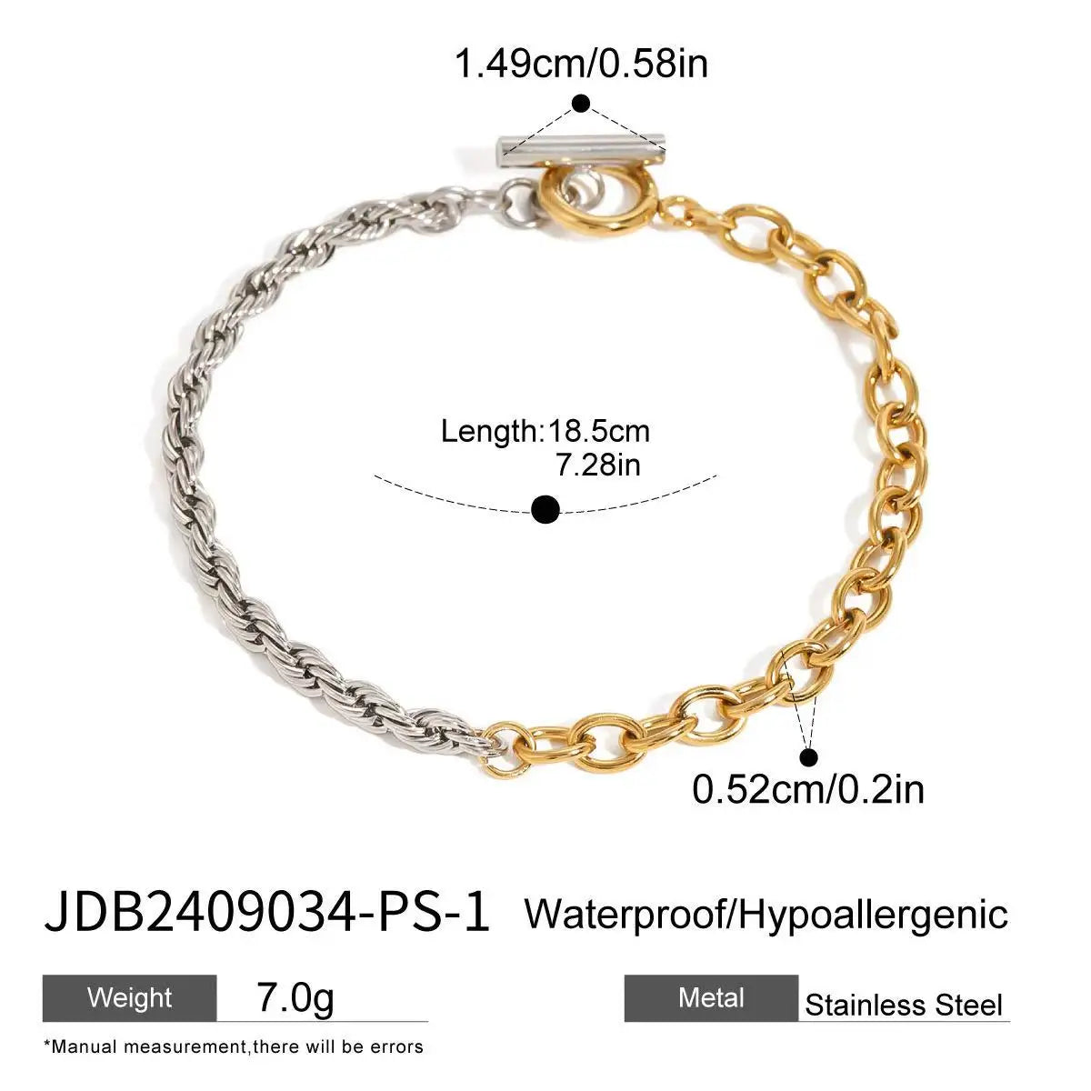 Gold Stainless Steel Bohemian Personalized Anklet