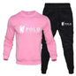 Men's Round-Neck Sweatshirt and Jogging Pants Set