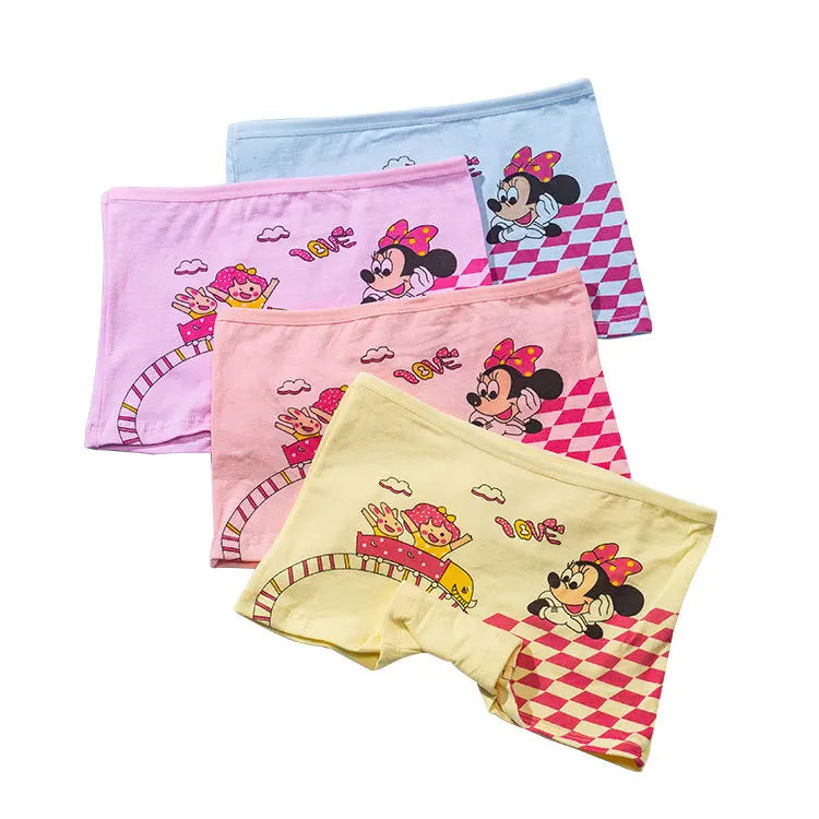 Girls Cartoon Cotton Underwear Briefs Size 2T-10T