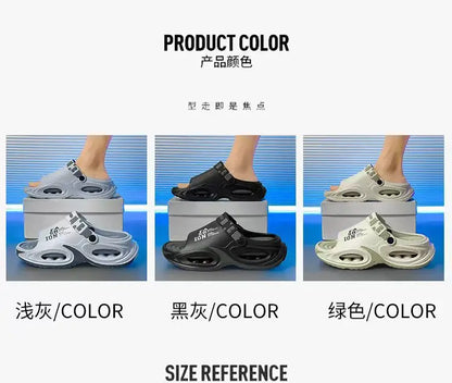 Men's Waterproof Slip On Sandals with Thick Sole