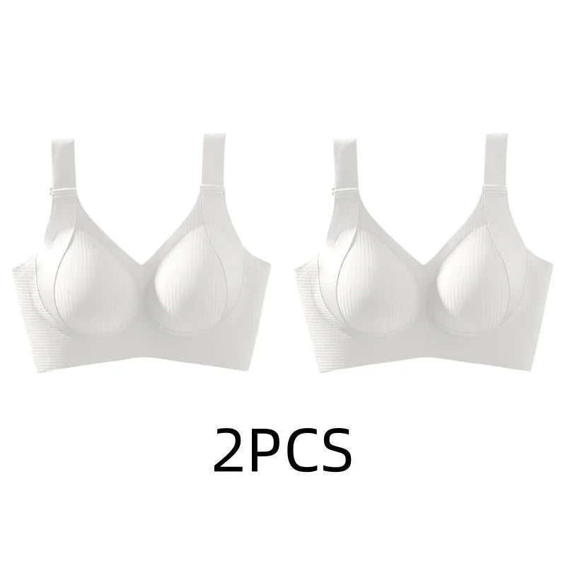 Women's Seamless Wire-Free Bra, Thin Style, Large Size