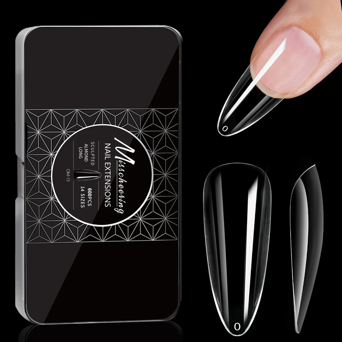 Soft Gel Full Cover Almond Fake Nails Box