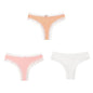BZEL Women Lace Thong Panties Low-Waist G-String Leopard