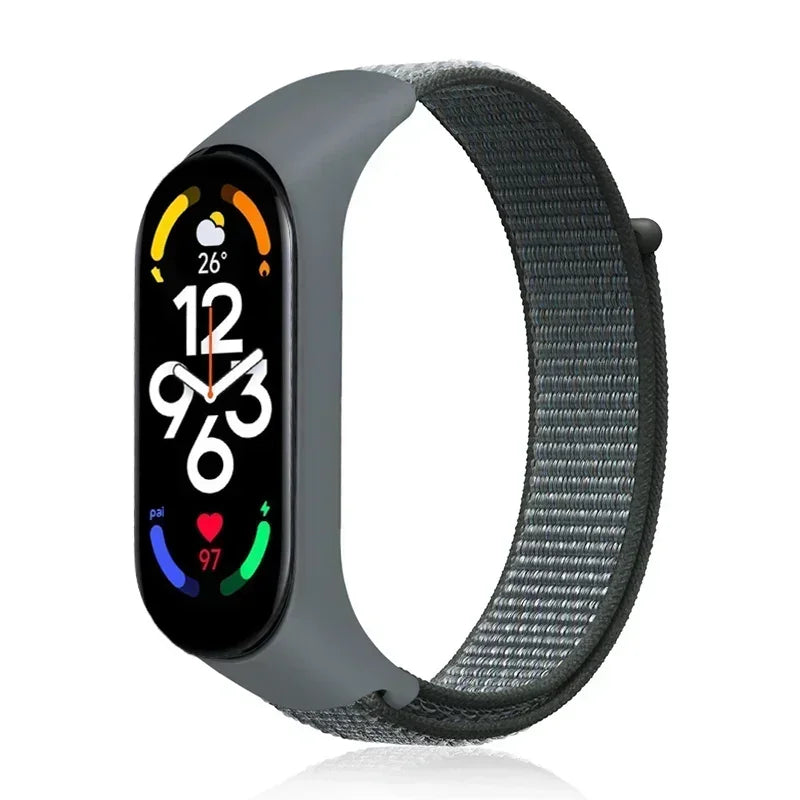 Nylon Adjustable Watchband for Xiaomi Mi Band 3 4 5 6 7