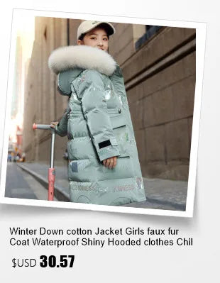 Winter Down Jacket for Boys and Girls Thicken Snowsuit