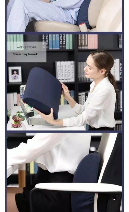 Memory Foam Lumbar Cushion for Office and Car Support