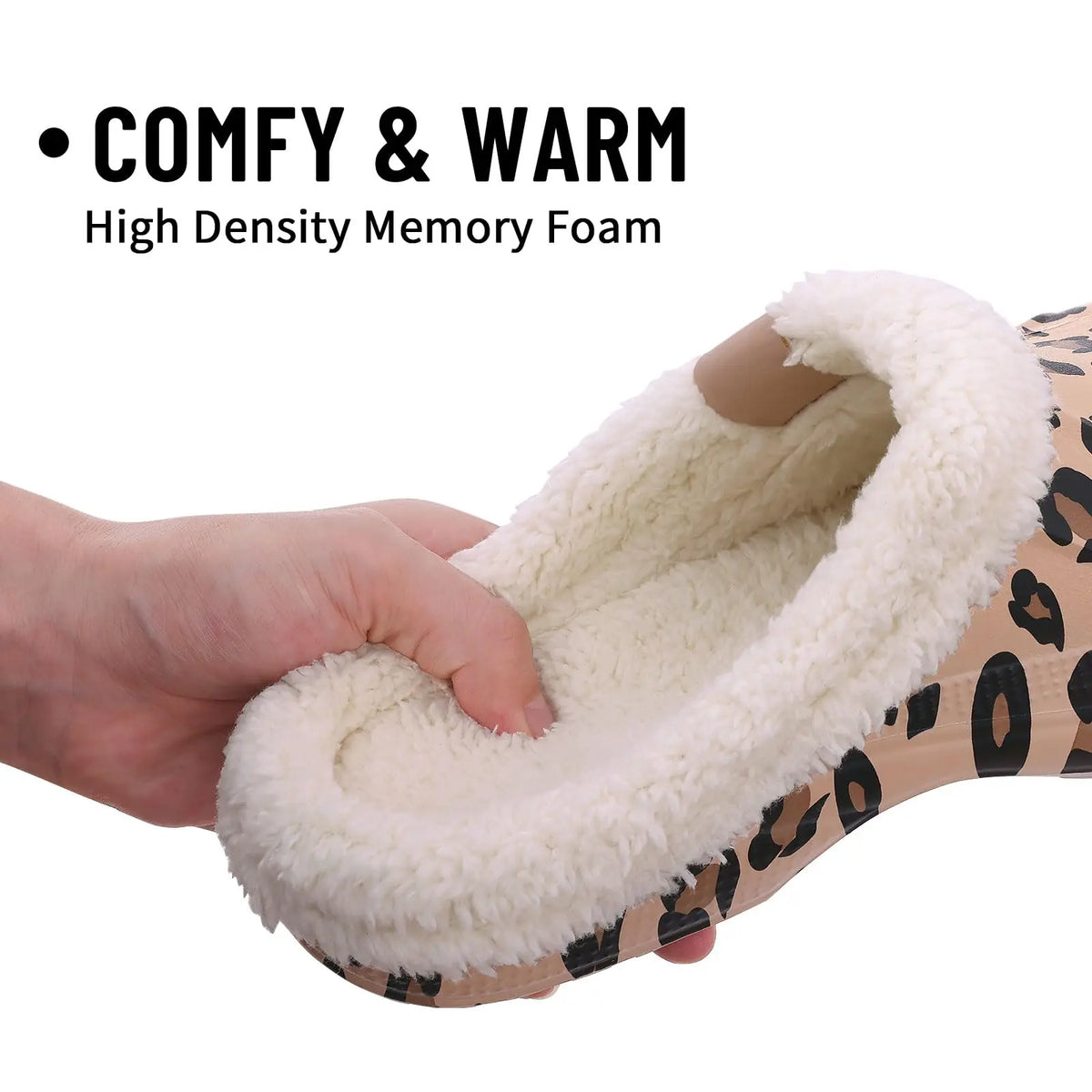 Litfun Winter Plush Furry Clogs Slippers for Women