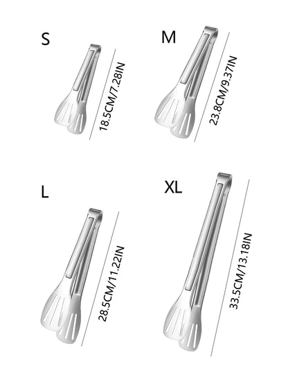 Stainless Steel BBQ Tongs for Cooking and Serving