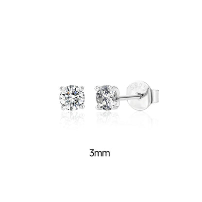 Canner Moissanite Stud Earrings 925 Sterling Silver