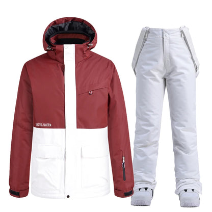 Unisex Winter Snow Ski Suit Jacket and Pants Set