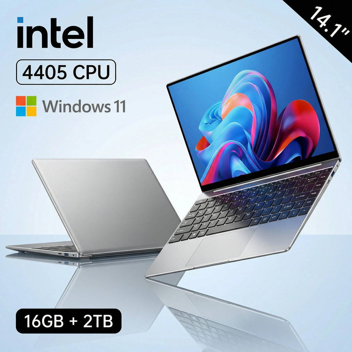 LENO 14.1 Inch Ultra Slim Laptop Windows 11 16GB 2TB SSD