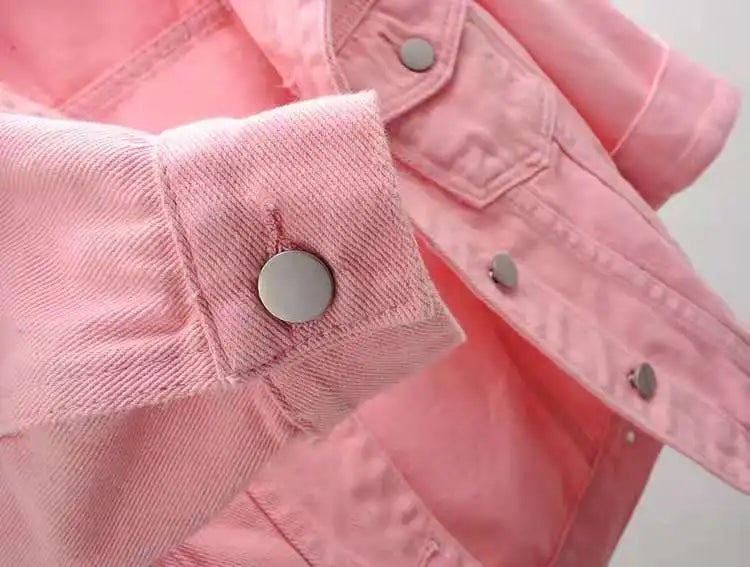 Women Cotton Denim Jacket Casual Spring Autumn Coat