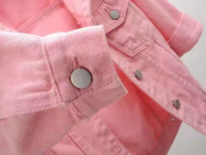 Women Cotton Denim Jacket Casual Spring Autumn Coat