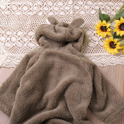 Humor Bear Winter Long Sleeve Baby Romper