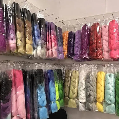 Synthetic Kanekalon Pre Stretched Curly Jumbo Braids