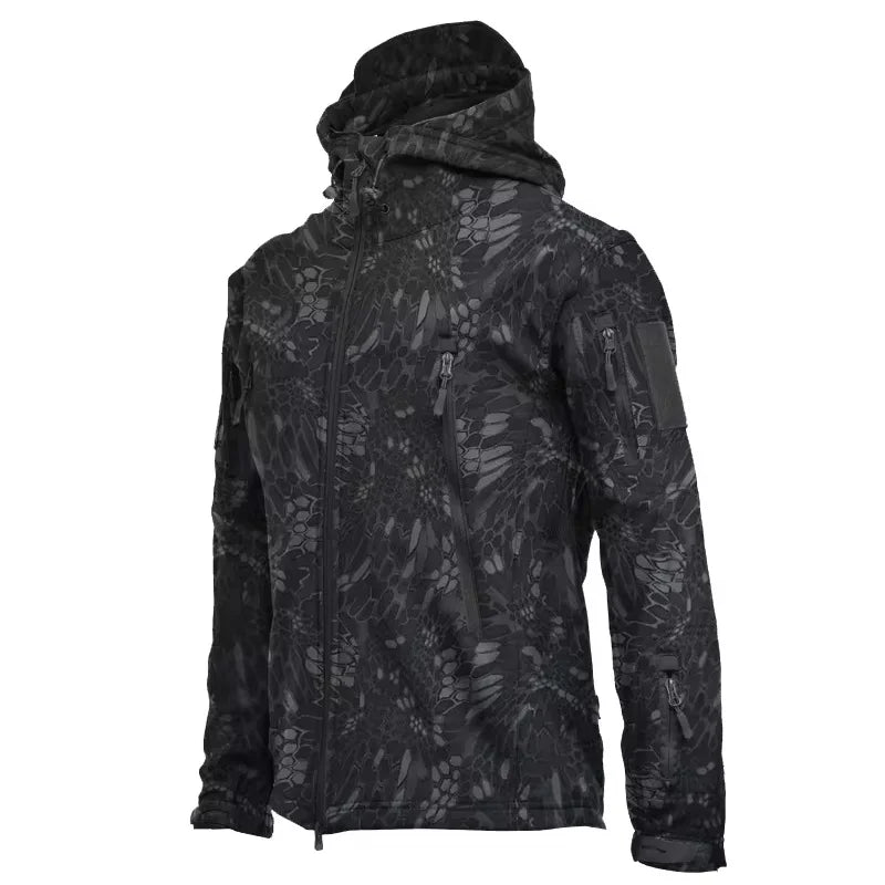 Military Soft Shell Jacket Men Tactical Waterproof
