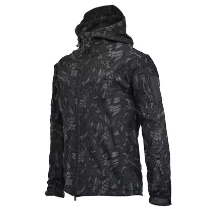 Military Soft Shell Jacket Men Tactical Waterproof