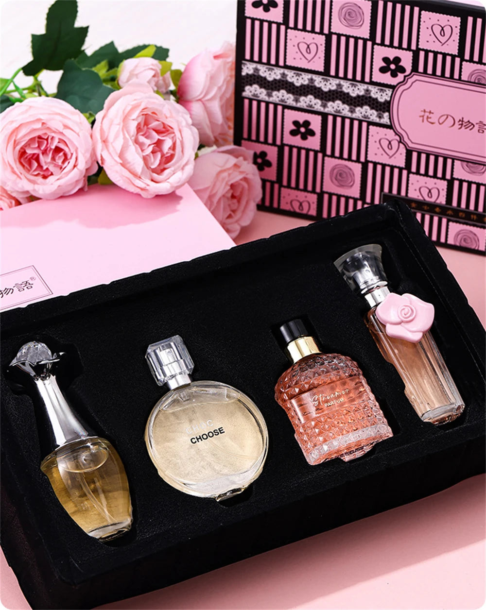 4Pcs Floral Scent Perfume Set for Women 100ml