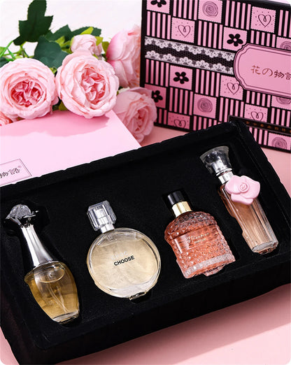 4Pcs Floral Scent Perfume Set for Women 100ml