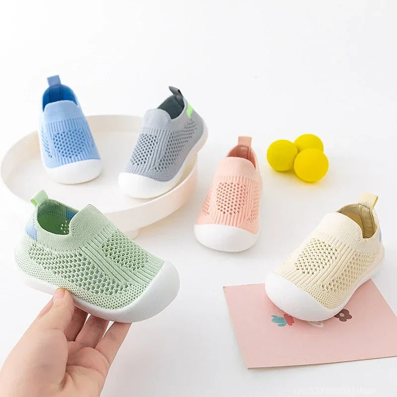 Breathable Mesh Knit Baby Sneakers for Toddlers