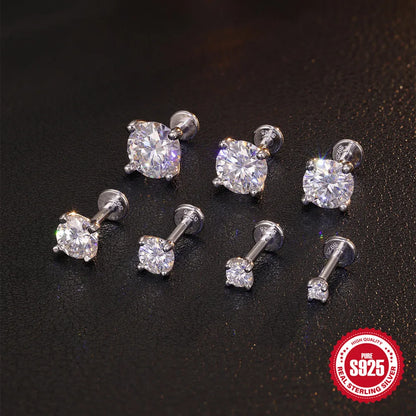 Canner Moissanite Stud Earrings 925 Sterling Silver