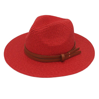 Straw Panama Sun Hat for Women Beach Leisure