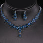 Emmaya Jewelry Set for Women Cubic Zirconia Earrings and Necklace