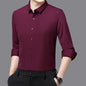 Men's Ultra-Stretch Slim-Fit Long Sleeve Shirt