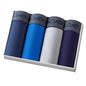 4pcs Cotton Boxer Shorts for Men Soft Underwear Set