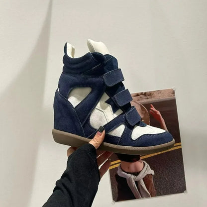 Women's Genuine Leather Ankle Boots with Hidden Heel