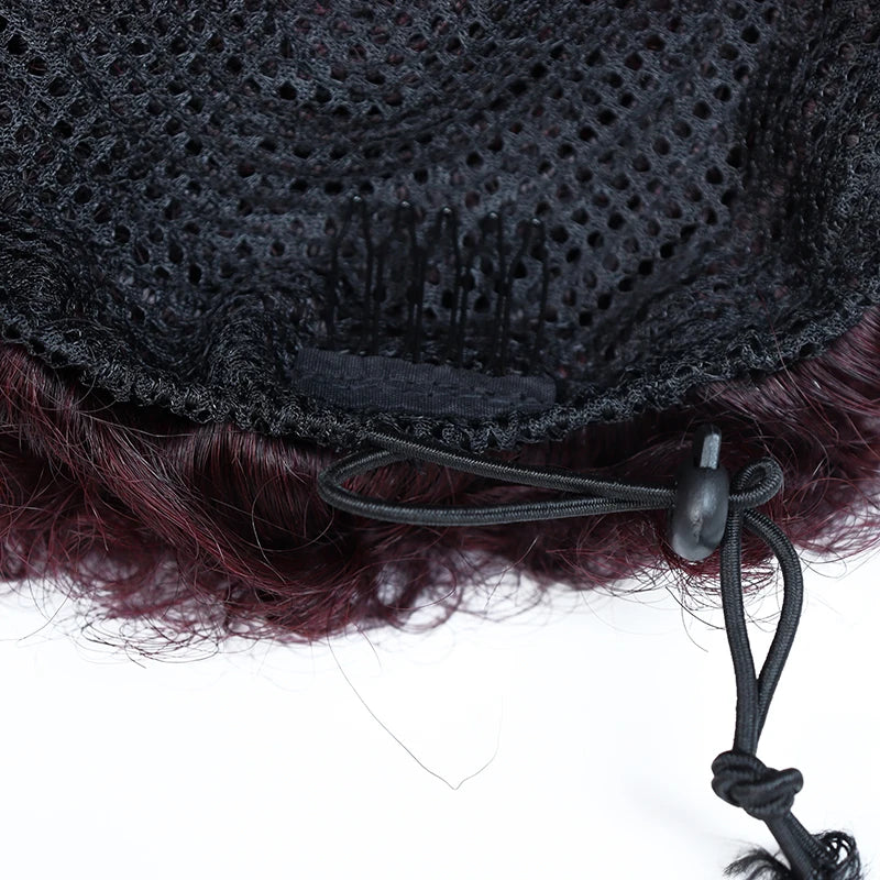Afro Puff Drawstring Ponytail Brazilian Kinky Curly Hair
