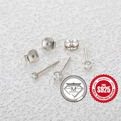 Canner Moissanite Stud Earrings 925 Sterling Silver