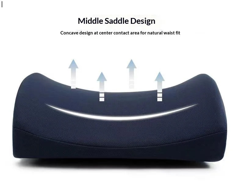 Memory Foam Lumbar Cushion for Office and Car Support