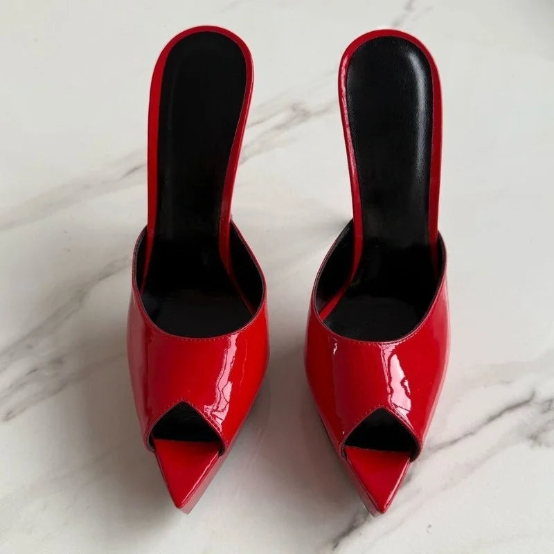 Women's Open Toe Stiletto Slippers for Summer