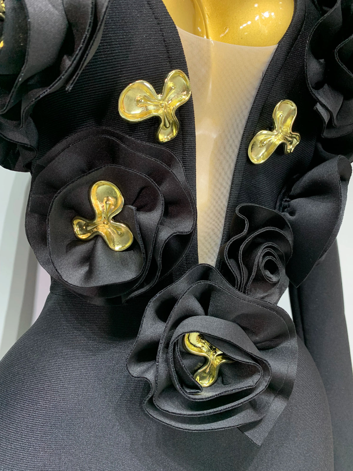 3D Flower Sleeveless Bodycon Bandage Dress Women