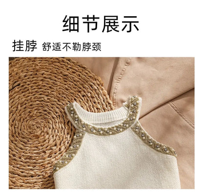 Sleeveless Knitted Vest Shirt Women Camisole